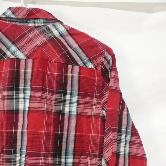 LEVI'S | medium 10-12 years | Casual Plaid Button-Up Shirt | 2 Pockets | NWOT - Picture 11 of 14